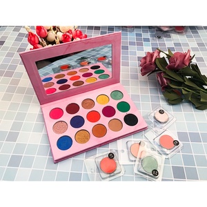 Cosméticos de larga duración 15 color de etiqueta privada de maquillaje paleta de sombra de ojos - Product Image 5