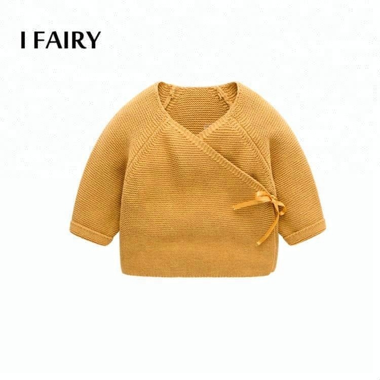 Детское кимоно из 100% хлопка на заказ, кардиган, свитер, вязаная одежда для новорожденных