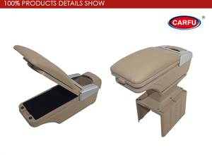 Cuadro apoyabrazos coche del cuero centro <span class=keywords><strong>de</strong></span> múltiples Console cuadro apoyabrazos cruz con portavasos nueva para apoyabrazos - Product Image 4