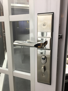 Moderno apartamento principal metal puerta de entrada con vidrio - Product Image 4