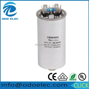 CBB65 Motor de CA inicio del condensador 70UF 240V