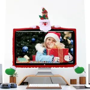 Noel Bilgisayar monitörü sınır kapak Noel bilgisayar dekorasyon 3D karikatür bilgisayar Kapağı kılıfı ev dekorasyon