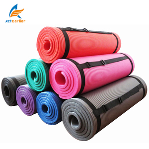 Actearllier-colchoneta de espuma NBR para hacer ejercicio, 1/2 pulgadas, extra <span class=keywords><strong>gruesa</strong></span>, de 71 pulgadas de largo, cómoda, de alta densidad para Yoga - Product Image 1
