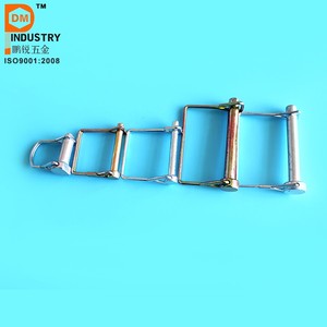 Thép không gỉ Pari điện kẹp Snap linch pin với chuỗi và vòng chìa khóa - Product Image 4