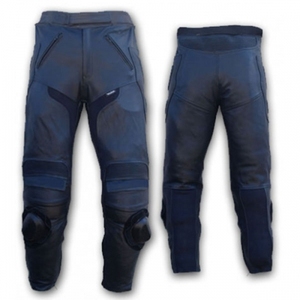 Pantalones de Motociclista Rectos de Pana Azul Persa Mediano para Hombre, de Alta Demanda, Duraderos, Cómodos y Protectores - Product Image 1