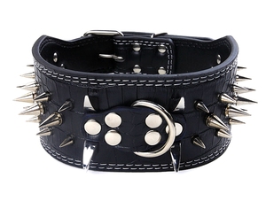 Çivili Pet yaka deri geniş köpek deri yaka sivri - Product Image 4
