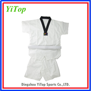 Alta calidad de los artes marciales suministros de manga corta para wtf trajes de taekwondo - Product Image 3