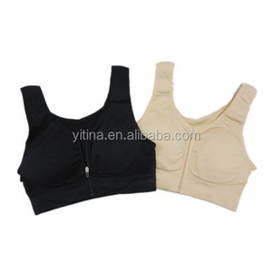 Nuovo Arrivel Come visto in <span class=keywords><strong>TV</strong></span> Cerniera Donne Imbottite Sport <span class=keywords><strong>Reggiseno</strong></span> Dei Genii Chiusura Anteriore - Product Image 1