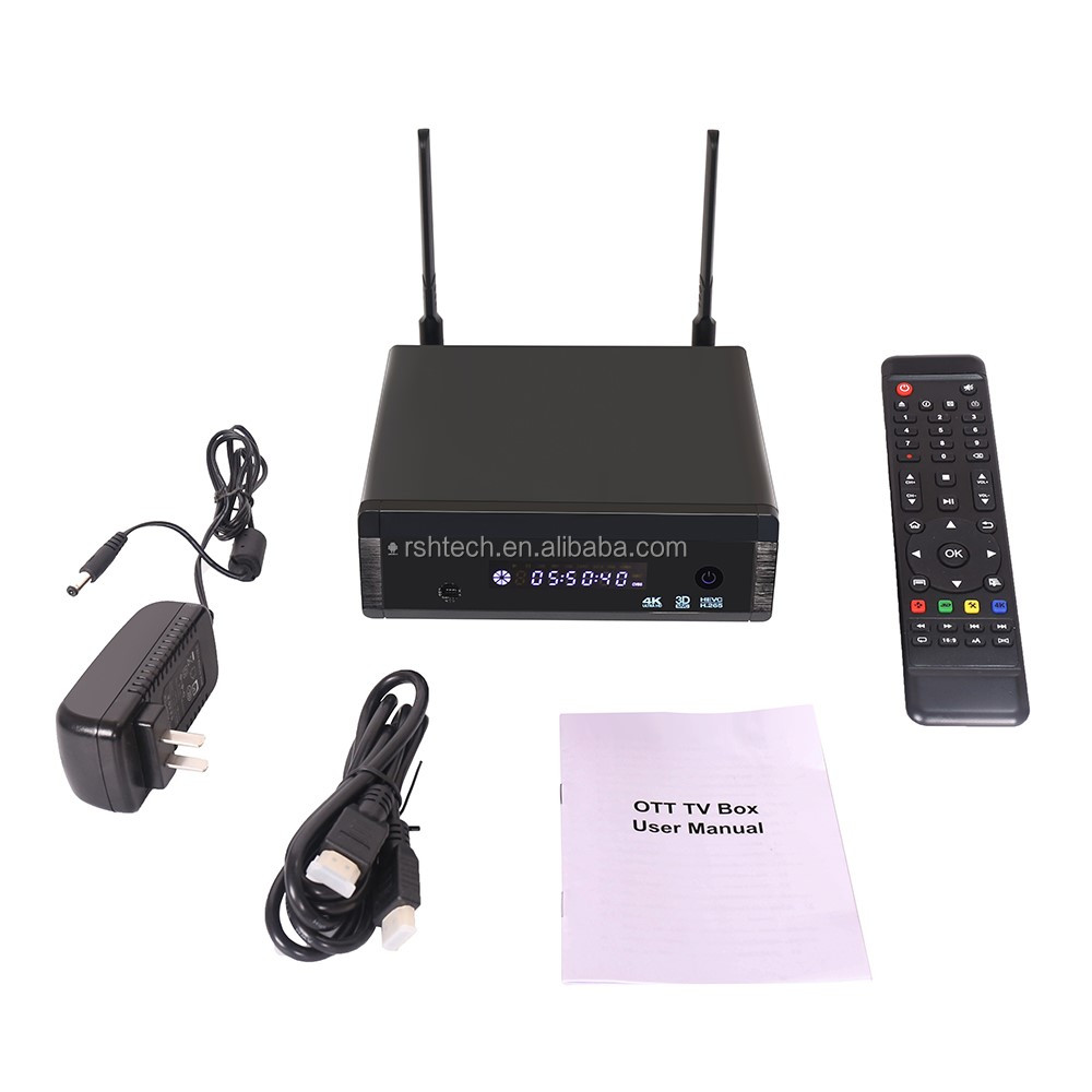 Nouvelle arrivée Android tv box Realtek RTD1295 Kodi 16.1 Android 6.0 OS Smart TV Box Set top box fabricants maison forte