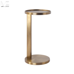 Luxury Modern Design Living Room Furniture Coffee <strong>Tables</strong> Round Brass Antique Gold Carbon Steel Bed End <strong>Sofa</strong> <strong>Side</strong> <strong>Table</strong> - Product Image 4
