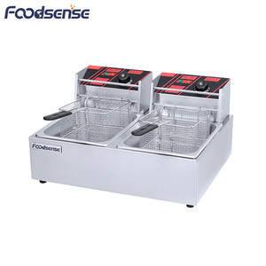 Suministro fábrica 2-Tanque 2-cesta freidora eléctrica que freidora, freidora <span class=keywords><strong>cerca</strong></span> <span class=keywords><strong>de</strong></span> mí, 2L freidora - Product Image 1