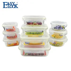 Unieke Decoratieve Glas Lunch Containers Met Deksels Voor Volwassenen