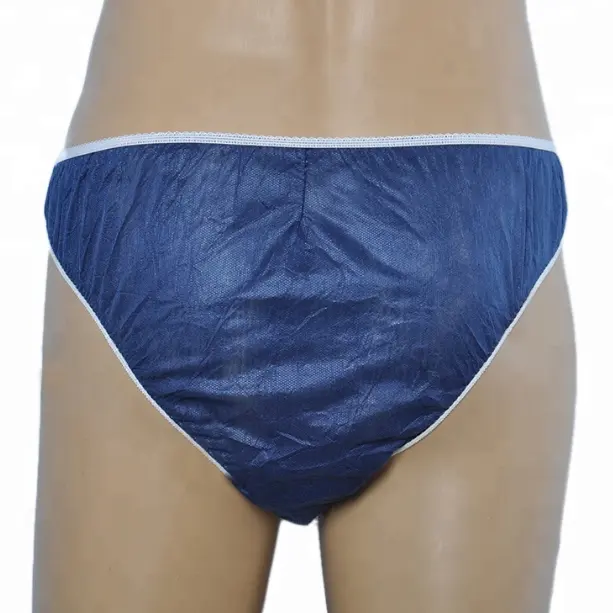 Profesional desechable no tejido de los hombres ropa interior con certificado CE no tejida desechable hombre breve