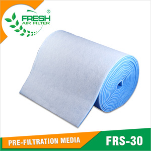 Điều hòa không khí phòng máy sợi <span class=keywords><strong>polyester</strong></span> G3-G4 lọc không khí trước khi lọc phương tiện truyền thông CuộN - Product Image 2