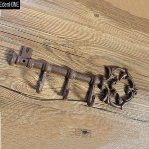 Hierro antiguo bastidor pared montaje decorativo Perchero - Product Image 6