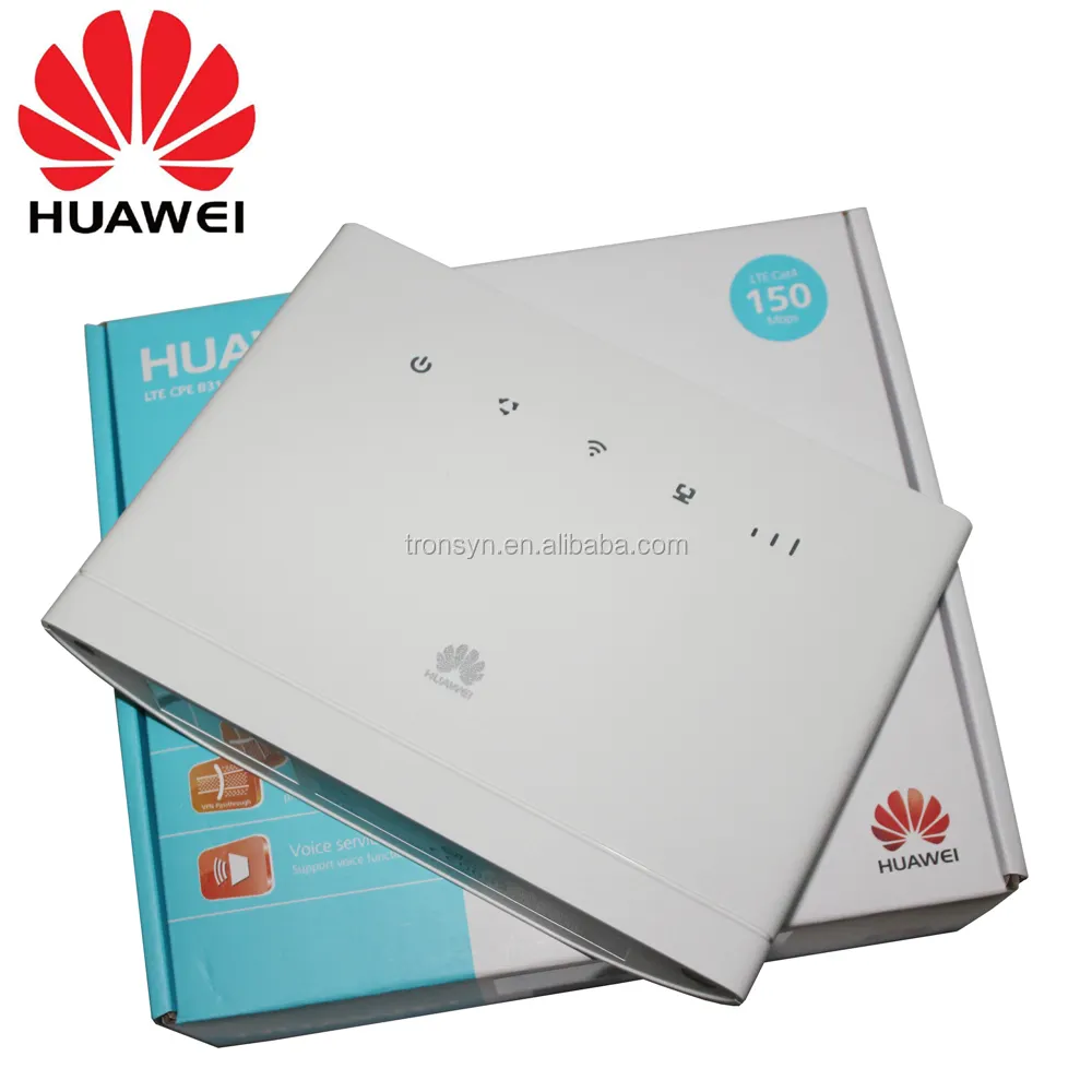 Hua Wei B315 B315S-22 150Mbps 4G LTE CPE Router Nirkabel dengan Slot Kartu Sim Mendukung Panggilan Suara