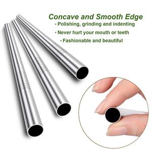 Reusable Custom Drinking Cup Stainless Steel <strong>Straw</strong> <strong>Metal</strong> <strong>Straw</strong> with Silicone Tips - Product Image 3
