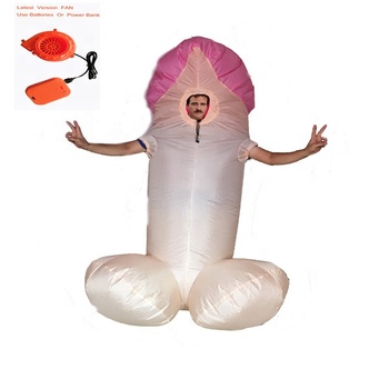 Inflatable Sexy Suit Funny Blow-up Penis Costume for Adults for Halloween