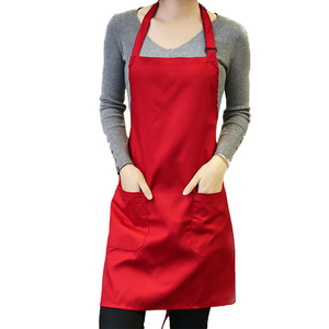 Material de poliéster de algodón color rojo delantal para <span class=keywords><strong>taller</strong></span> - Product Image 1