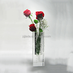 MIni <span class=keywords><strong>carré</strong></span> mode cristal verre <span class=keywords><strong>Vase</strong></span> petit moderne décoration de la maison <span class=keywords><strong>Vase</strong></span> Transparent 16.5cm de <span class=keywords><strong>haut</strong></span> décoration de mariage <span class=keywords><strong>Vase</strong></span> en cristal - Product Image 1