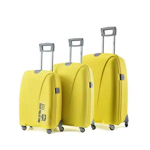 PP arabası çantası uçak için seyahat bagaj çantası yeni Model 18 "22" 26 "Unisex kırmızı gümüş herhangi bir renk kabul geri çekilebilir kolu VL