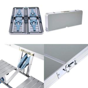 ชุดโต๊ะและ<span class=keywords><strong>เก้าอี้</strong></span>ปิกนิกพับ<span class=keywords><strong>ได้</strong></span>แบบพกพา,ชุดม้านั่งงานเลี้ยงห้องครัวสนามกลางแจ้งสวนบาร์บีคิวอลูมิเนียม - Product Image 5