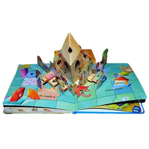 Pop-up Book 3d Printing A5 Hardcover English Pop-up Cartoon Story Book For Kid Printing