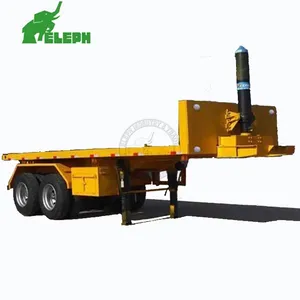 Dump Trailer 40ft Platform Container Trailer Container Dump Hydraulic Tipper Trailer