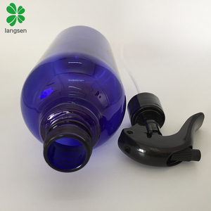 Nhựa 500Ml 16 Oz Tay Kích Hoạt Chai Phun Cobalt Trong Suốt Hổ Phách Màu Xanh Lá Cây Phun Nước - Product Image 5