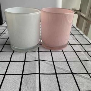 Vetro del commercio all'ingrosso di <span class=keywords><strong>rosa</strong></span> <span class=keywords><strong>candela</strong></span> vasi con coperchio per la <span class=keywords><strong>candela</strong></span> che fa - Product Image 1