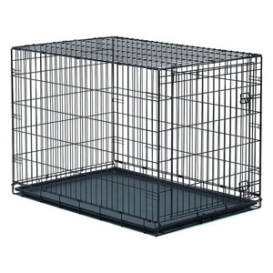 Barato al por mayor plegable de acero inoxidable <span class=keywords><strong>grande</strong></span> <span class=keywords><strong>perro</strong></span> <span class=keywords><strong>casa</strong></span> con puerta doble - Product Image 3