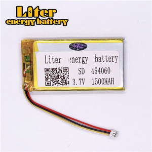 Connector 1,5-3 p hot sale lithium 3,7 v 454060 1500 mAh Polymer rechargeable LiPo battery - Product Image 2