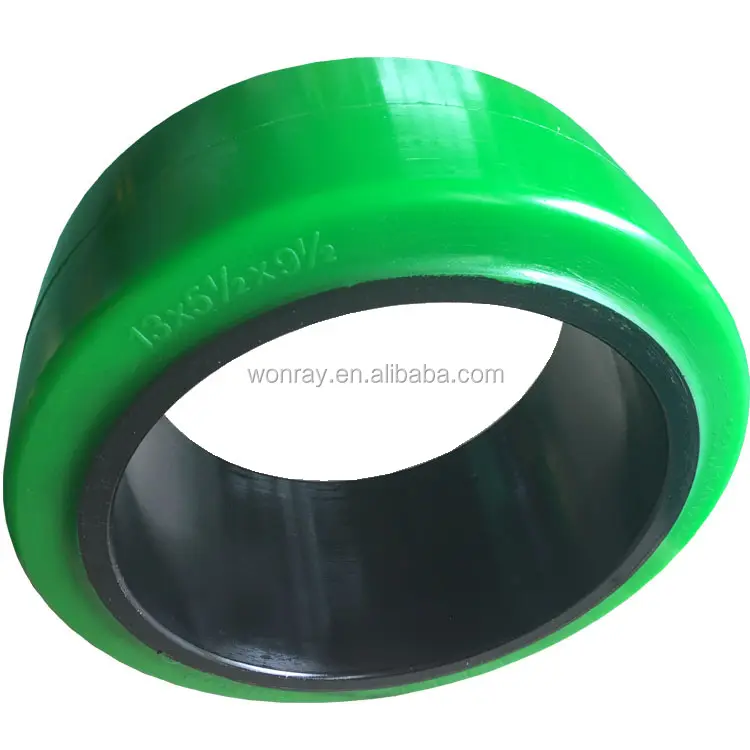 Wholesale crown RD5700 forklift parts polyurethane press on drive smooth wheel tire 13x5.5x9.5 121501 -342-01