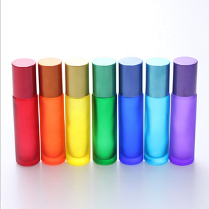 10 ml di colore del <span class=keywords><strong>rainbow</strong></span> glassato Rullo di Vetro Bottiglie con spazzolato cap - Product Image 3