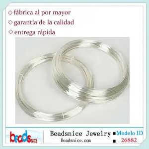 Beadsnice ID 26882 ley maciza resultados de la joyería abalorios de alambre de plata 925