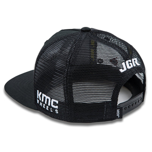 Fábrica de Sombreros, Venta al por Mayor, Gorra de Malla Personalizada de 5 Paneles con Visera Plana, Gorra Trucker con Cierre a Presión - Product Image 3