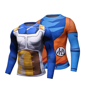 Camiseta Deportiva Cody Lundin para Hombre, Diseño <span class=keywords><strong>Animal</strong></span>, Goku Superhéroe Saiyan, Impresión 3D, Manga Larga, Sublimación - Product Image 1