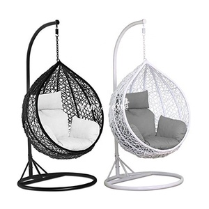 Wicker Swing <strong>Chair</strong> <strong>Egg</strong> Swing <strong>Chair</strong> With Stand Outdoor Patio Swing <strong>Indoor</strong> Hanging <strong>Chair</strong> With Stand - Product Image 1