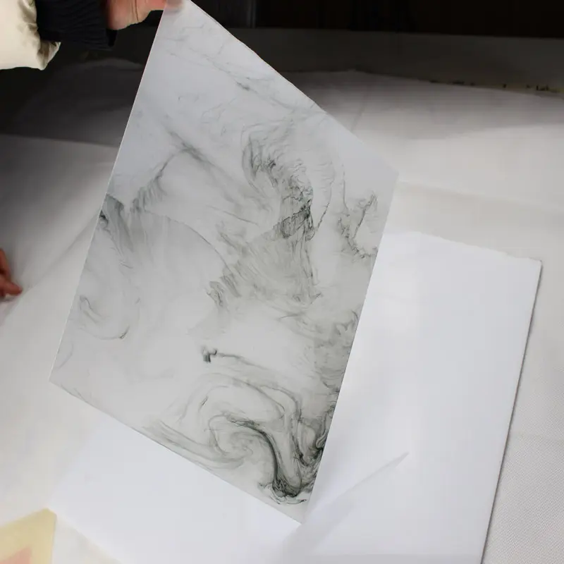 4mm di spessore all'ingrosso 3mm bianco/grigio marmo effetto finitura foglio di plastica acrilica effetto pietra foglio acrilico