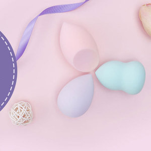 Éponge de maquillage lavable Non toxique de haute qualité 3 pièces ensemble doux couleur <span class=keywords><strong>personnalisable</strong></span> mélangeur cosmétique outil de beauté multifonctionnel - Product Image 6