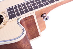En vrac en gros mat <span class=keywords><strong>nature</strong></span> couleur bricolage ukulélé solide en bois électrique ukulélé concert - Product Image 5