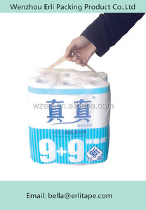 Auto-adhesivo cinta <span class=keywords><strong>de</strong></span> asa para papel higiénico paquete con precio <span class=keywords><strong>de</strong></span> fábrica en lugar <span class=keywords><strong>de</strong></span> utilizar una <span class=keywords><strong>bolsa</strong></span> <span class=keywords><strong>de</strong></span> plástico - Product Image 4