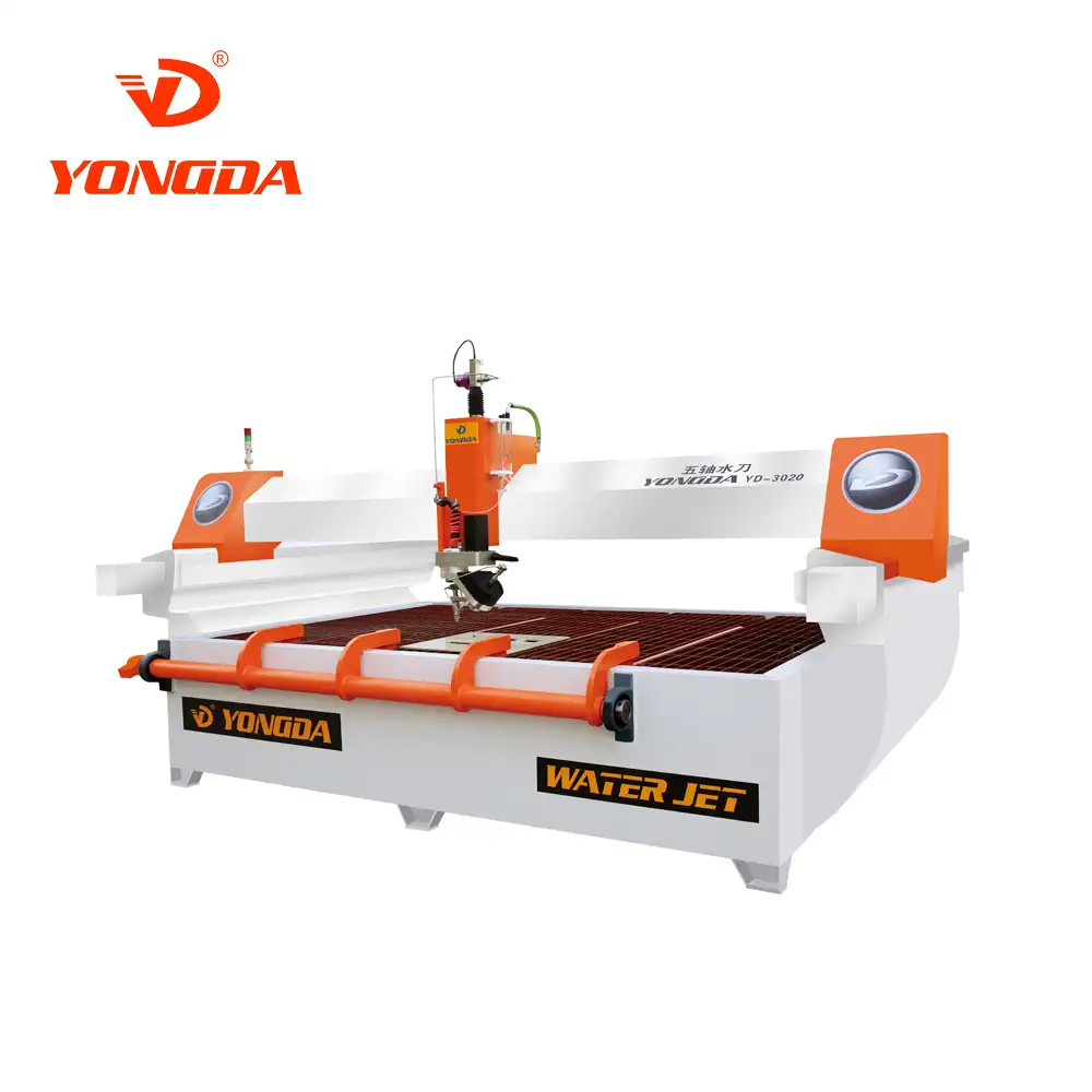 Yongda YD-4020 מים סילון חיתוך מכונת AC 5 ציר זווית חיתוך מכונת/גשר מסור מכונת עבור גרניט השיש אבן קוורץ
