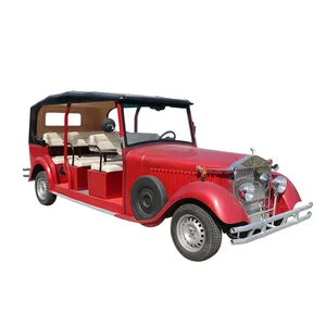 ईजी कस्टम इलेक्ट्रिक क्लब कार क्लासिक कार और गोल्फ कार्ट 6 सीटर इलेक्ट्रिक क्लासिक विंटेज कार