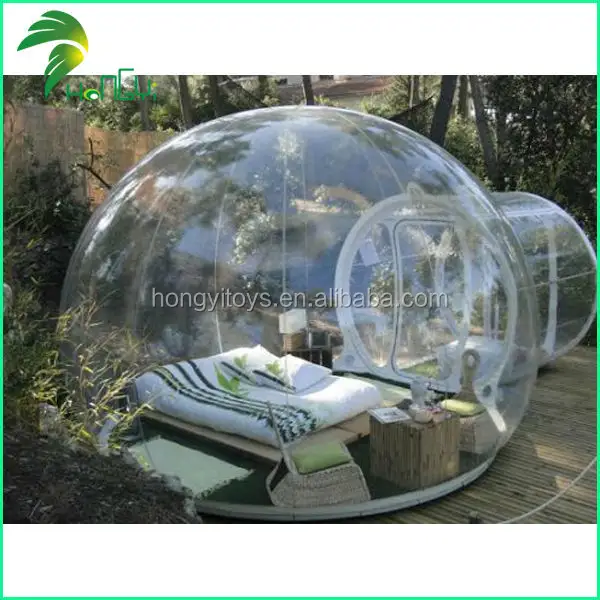 Barraca inflável transparente da bolha, barraca inflável clara do domo para atividades ao ar livre, venda imperdível