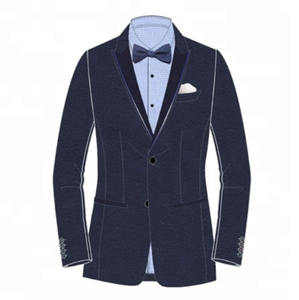 Abito da sposa su misura cappotto Casual <span class=keywords><strong>uomo</strong></span> <span class=keywords><strong>Blazer</strong></span> nero giacca da <span class=keywords><strong>uomo</strong></span> in velluto a coste - Product Image 6