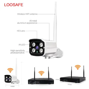 8 canali di Sorveglianza WIFI NVR Kit Wifi Macchina Fotografica del Ip di P2P Wireless Nvr Sysyem