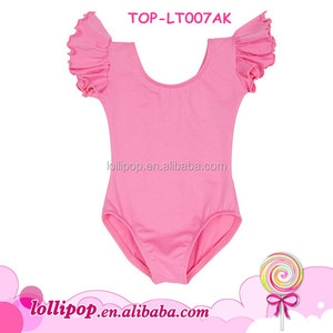 Maillot de Gimnasia para Niñas, de Algodón, con Mangas con Volantes, Traje de Danza, Ballet, Tela de Tanga para Gimnasia - Product Image 5