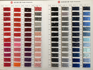 Filato di filato decorativo in 100% poliestere con paillettes tinto <span class=keywords><strong>per</strong></span> maglia all'<span class=keywords><strong>uncinetto</strong></span> attaccato con paillettes fantasia - Product Image 5