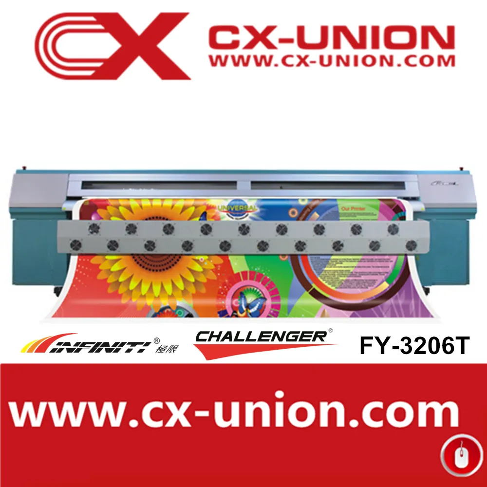 Infinity FY-3206T maxima 3.2 m eco solvent mesin cetak fleksibel digital printer spanduk